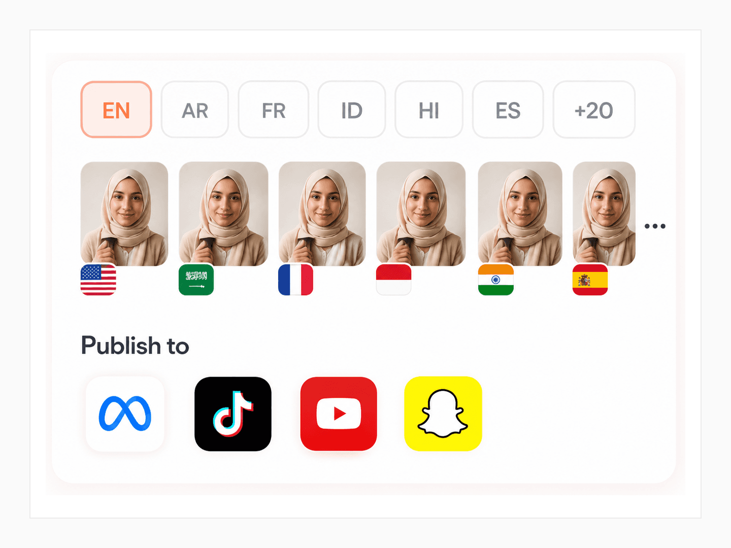 Every language. Every platform. Same day.